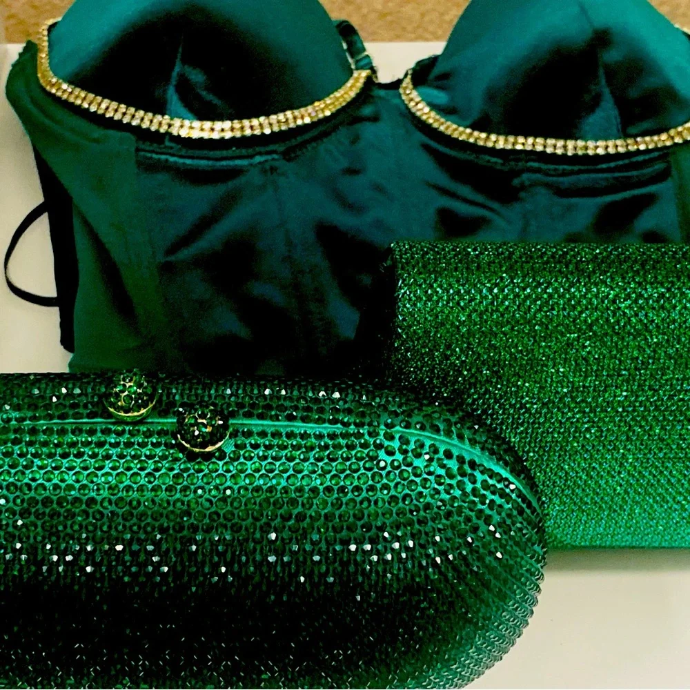 Mini Rhinestone Woman Clutch - Picture 2 of 2